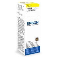 EPSON T6644 SARI MÜREKKEP KARTUŞU ( C13T66444A )L100/L110/L120/L121/L130/ L132/L200/L 210/L220/L222/ L300/L310/L312/L350